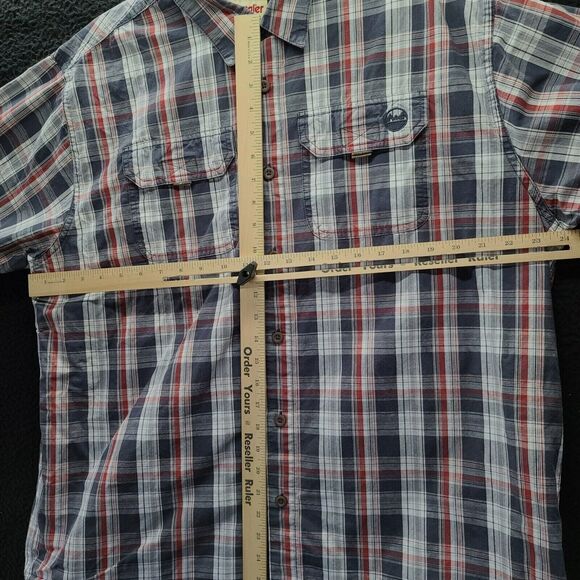 Wrangler Authentic Mens Button Up Multi-Color Size XL 100% Cotton Short Sleeve - Picture 3 of 12